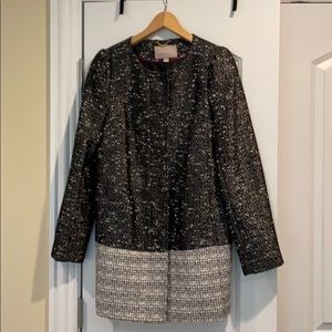 Banana Republic tweed longline jacket